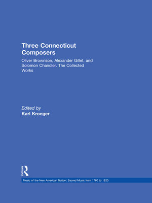 cover image of Three Connecticut Composers
